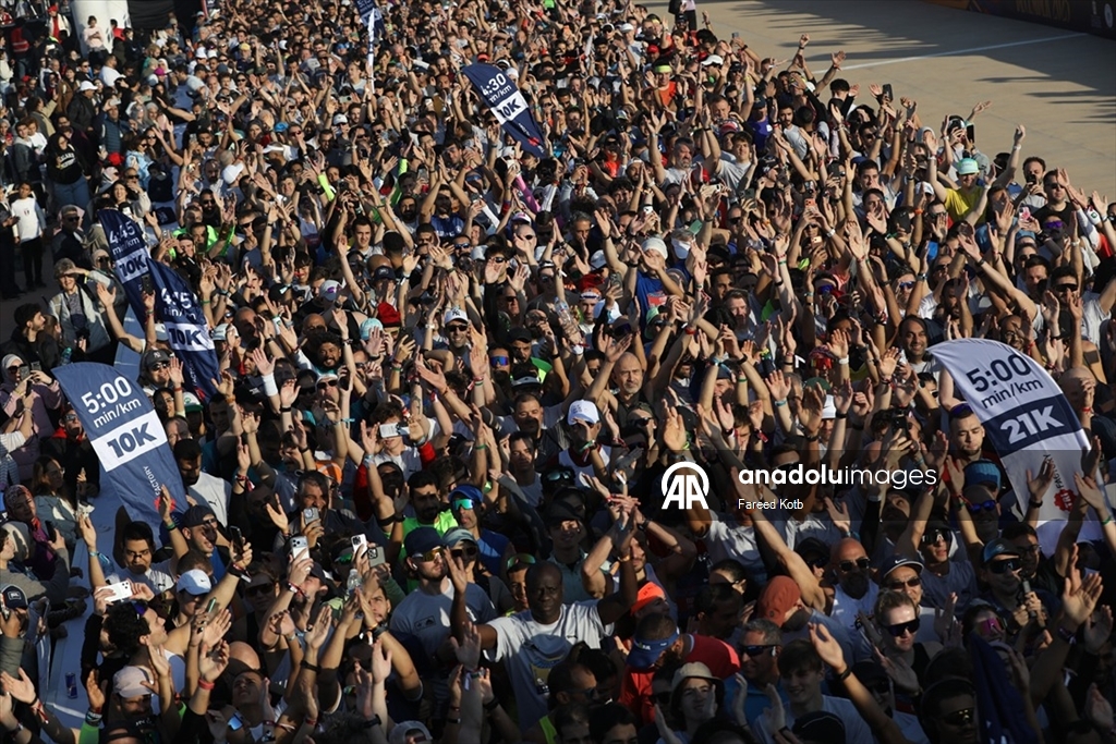 Mısır'da 'Piramitler Yarı Maratonu'