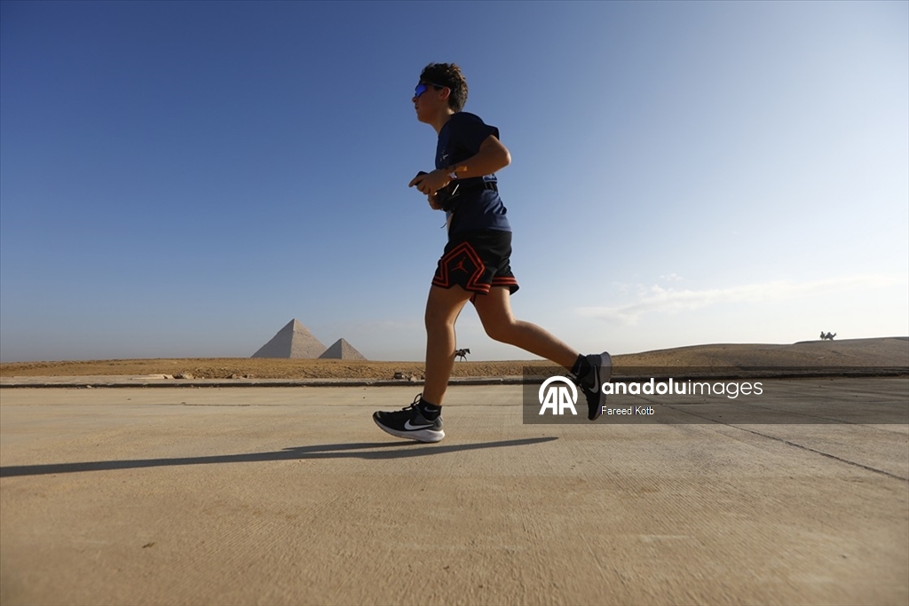 Mısır'da 'Piramitler Yarı Maratonu'