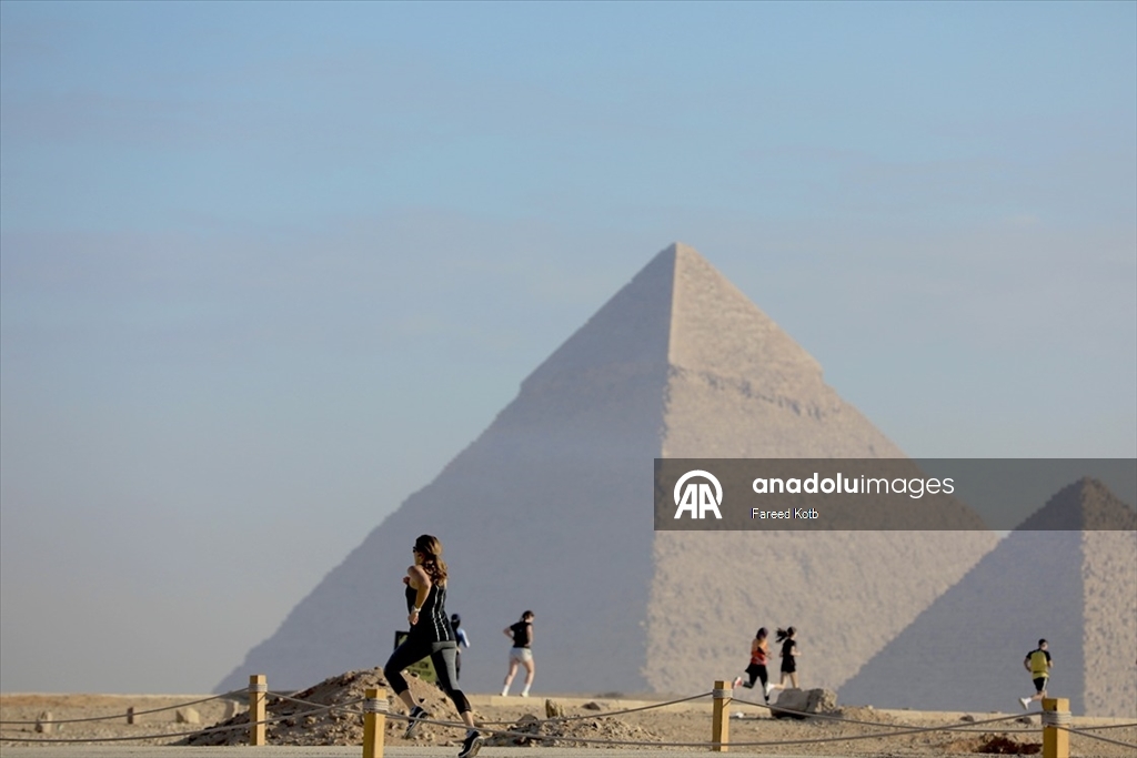 Mısır'da 'Piramitler Yarı Maratonu'