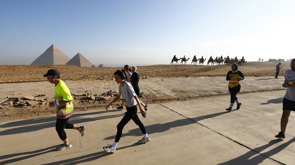 Mısır'da 'Piramitler Yarı Maratonu'