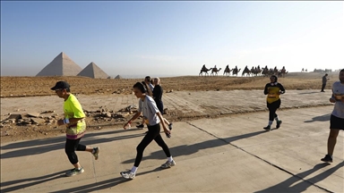 Mısır'da 'Piramitler Yarı Maratonu'