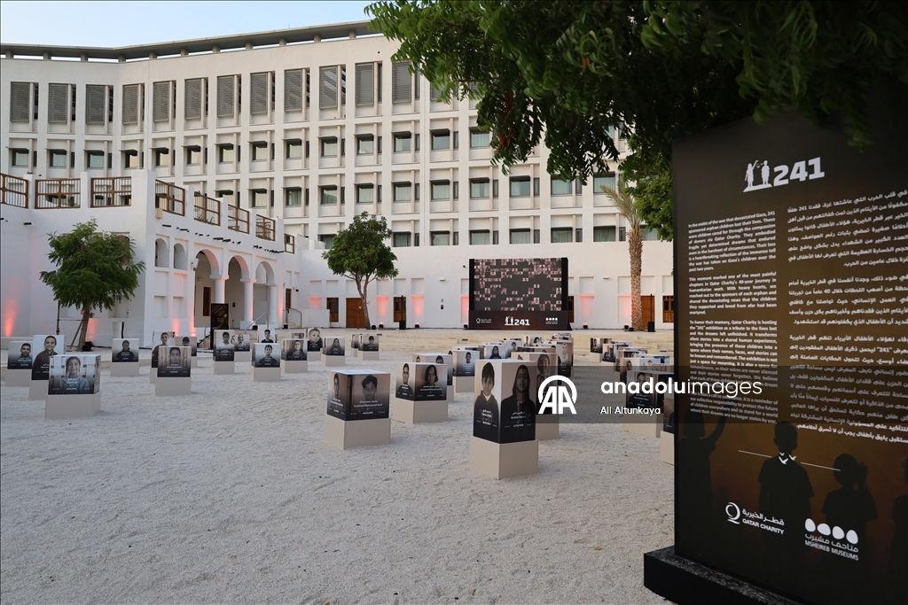 “241” exhibition honoring Gaza children opens in Doha