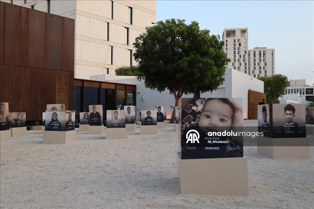 “241” exhibition honoring Gaza children opens in Doha