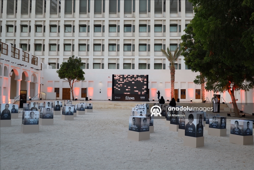 Katar’da Gazzeli çocukları temsil eden "241" sergisi açıldı