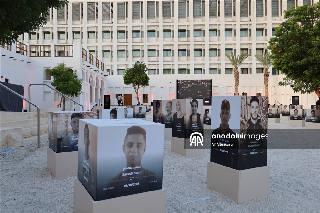 “241” exhibition honoring Gaza children opens in Doha