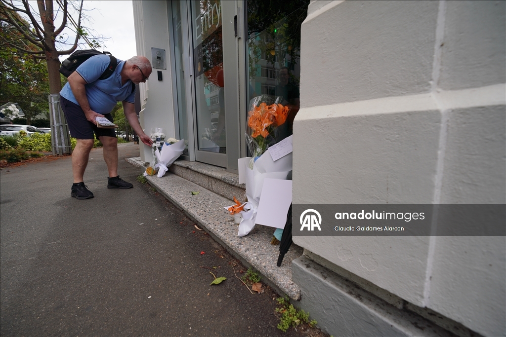 Memorial at Sydney’s Bondi Pavilion following mass shooting attack