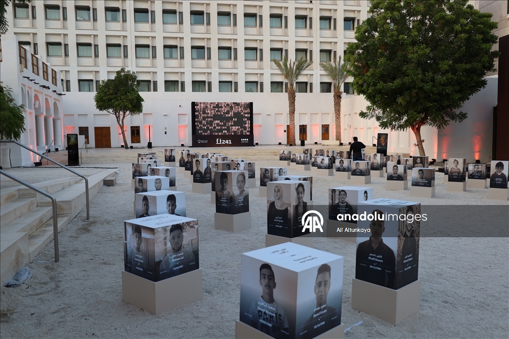 “241” exhibition honoring Gaza children opens in Doha