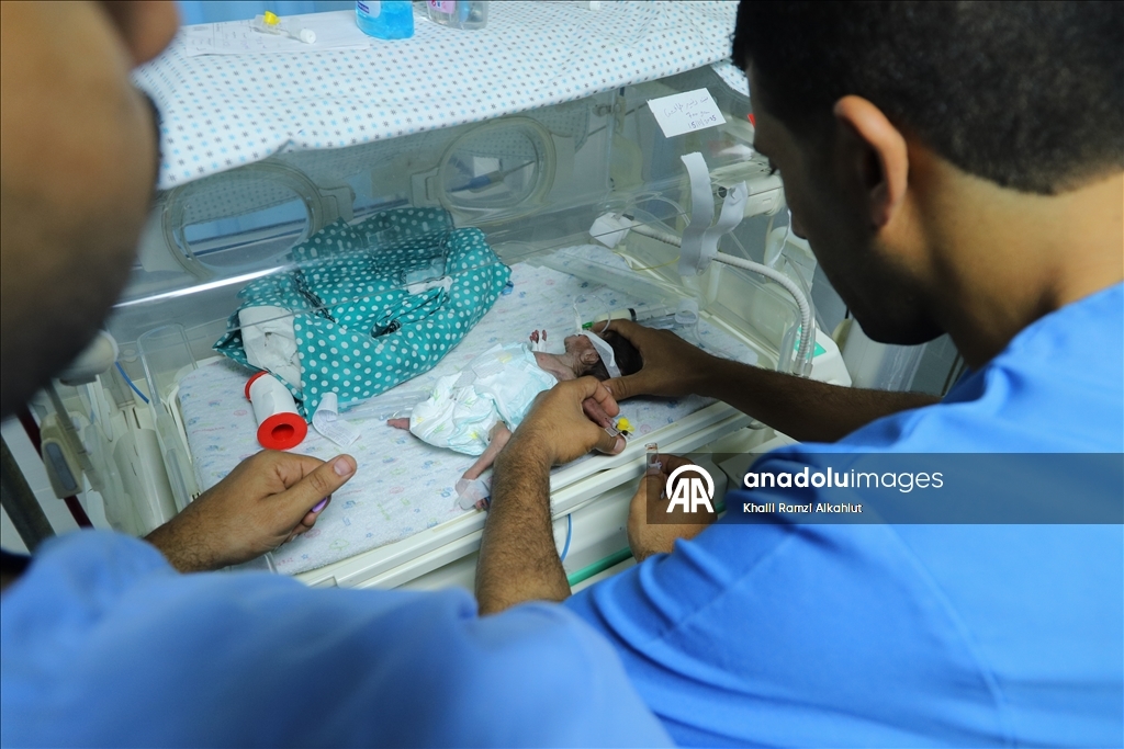 Gazze'de prematüre bebekler hayatta kalma mücadelesi veriyor