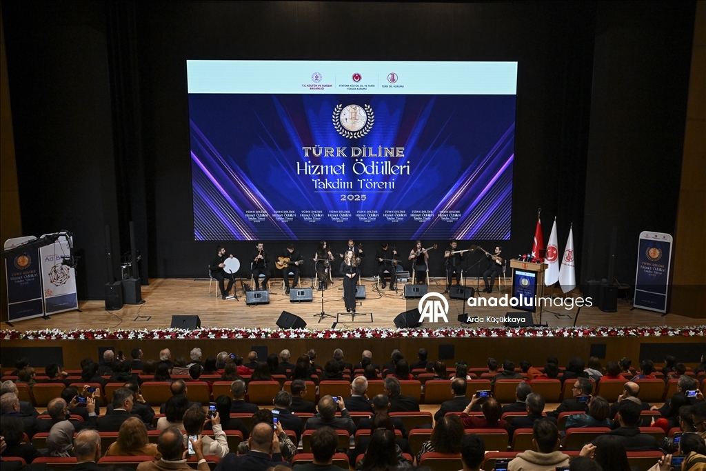 "2025 Türk Diline Hizmet Ödülleri" sahiplerini buldu