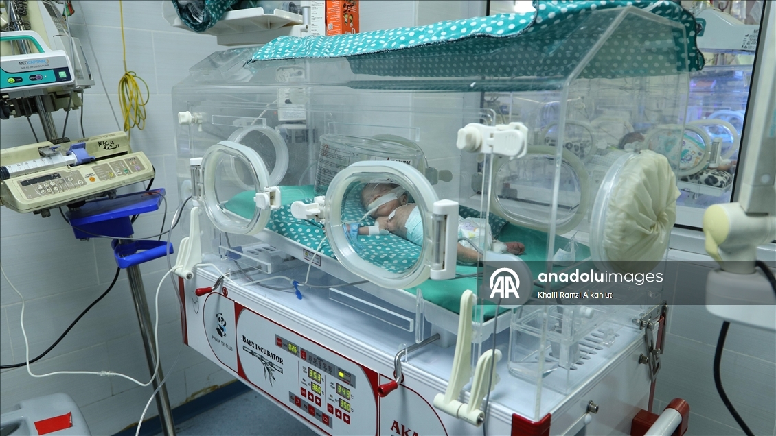 Gazze'de prematüre bebekler hayatta kalma mücadelesi veriyor