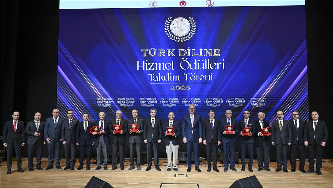 "2025 Türk Diline Hizmet Ödülleri" sahiplerini buldu