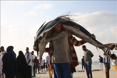 Пляж Лидо в Могадишо - важное место для торговли рыбой