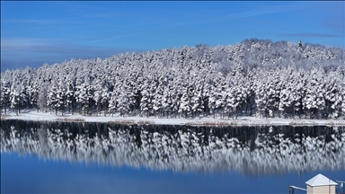 Topuk Yaylası beyaza büründü