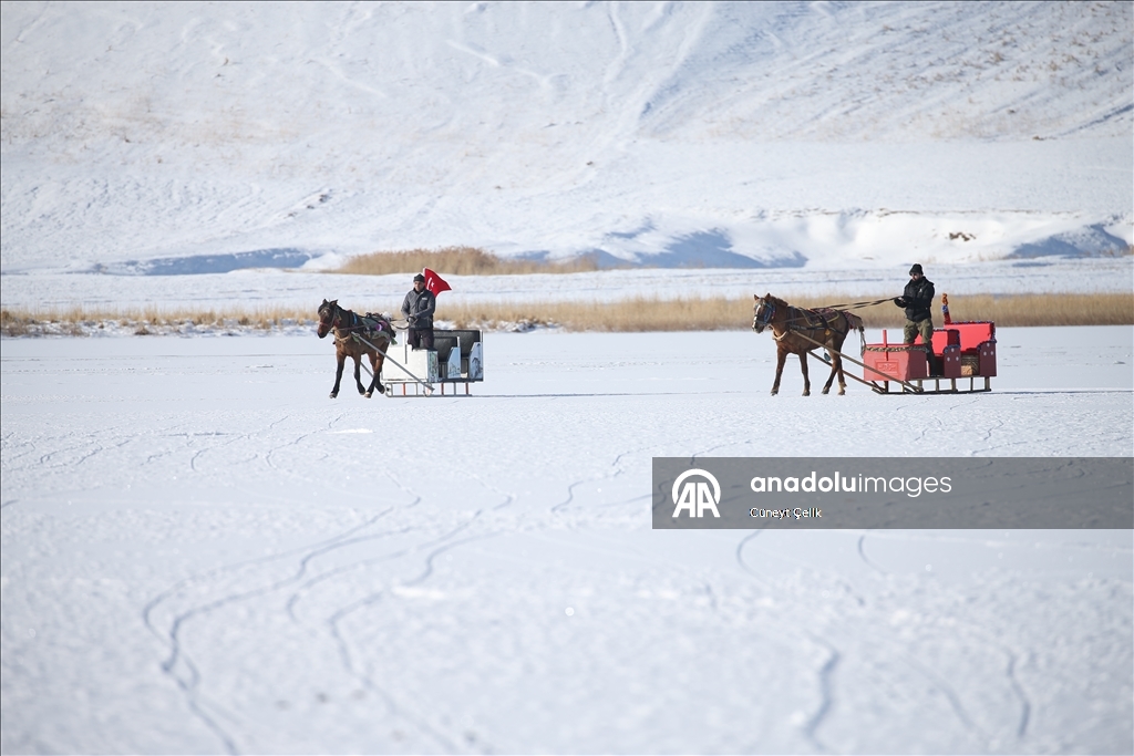 Li ser Gola Çildirê ya beşeke wê cemed girtiye kelecana xizeka hespan dest pê kir