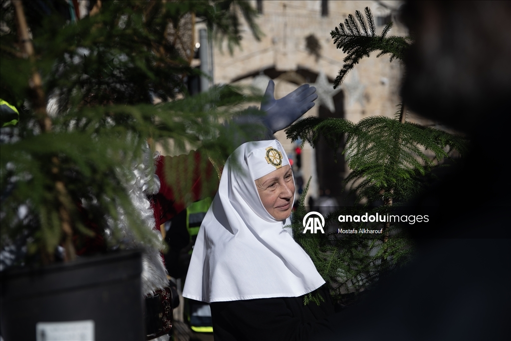 Christmas eve preparations in Jerusalem