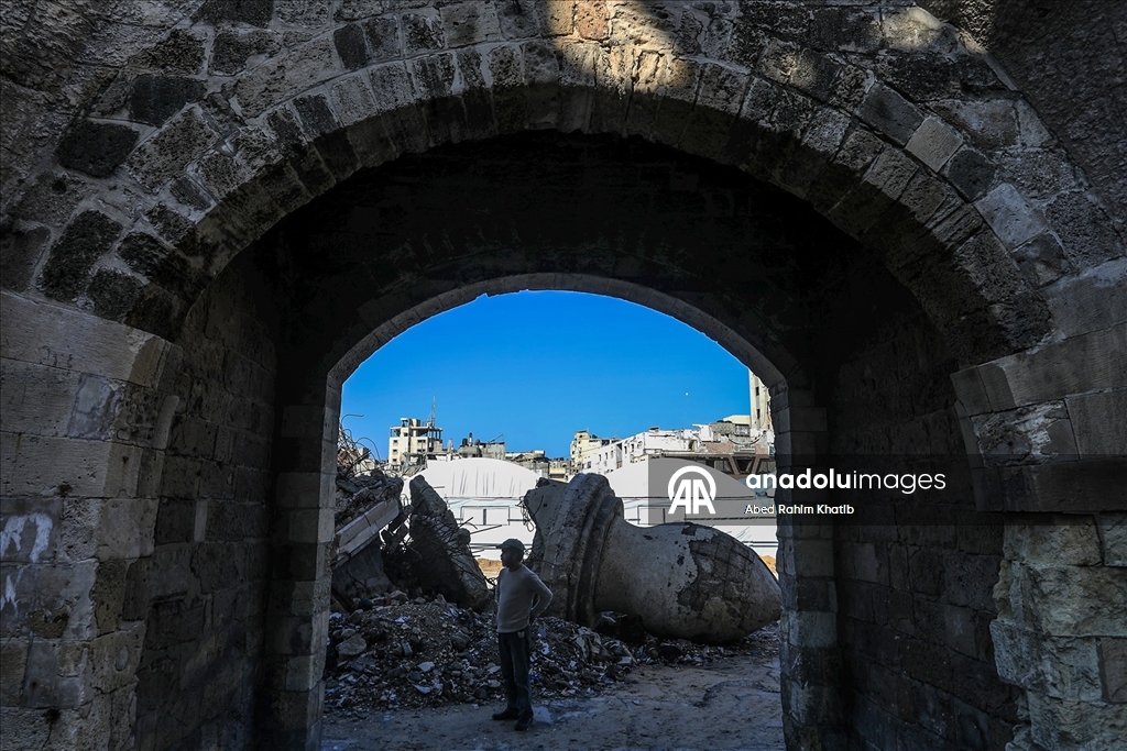 Han Yunus’taki Barkuk Kalesi İsrail saldırılarında tahrip oldu