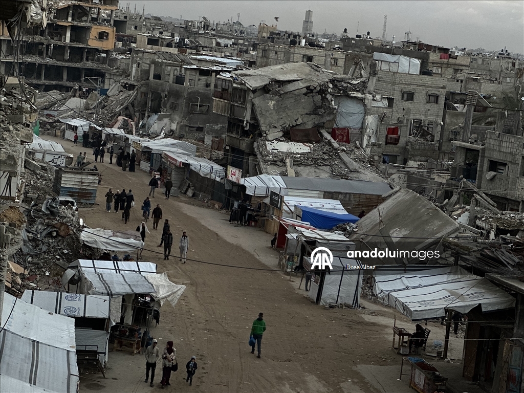 Han Yunus'ta yıkımın gölgesinde günlük yaşam