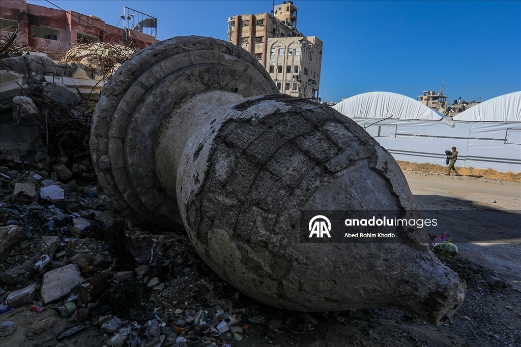 Han Yunus’taki Barkuk Kalesi İsrail saldırılarında tahrip oldu