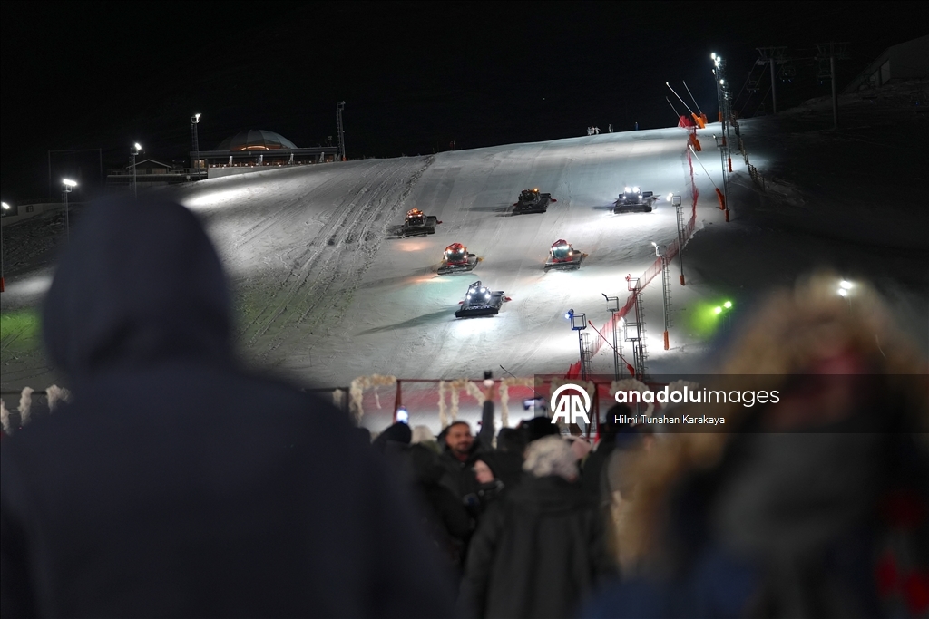تركيا.. انطلاق موسم التزلج في "بالاندوكان" بأجواء احتفالية