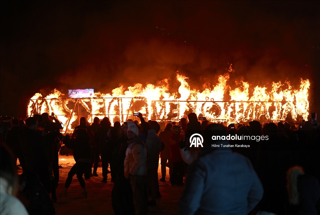 تركيا.. انطلاق موسم التزلج في "بالاندوكان" بأجواء احتفالية
