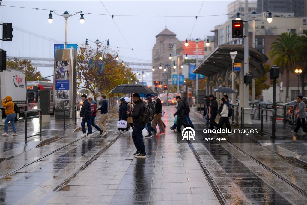 Дождливая погода в Сан-Франциско