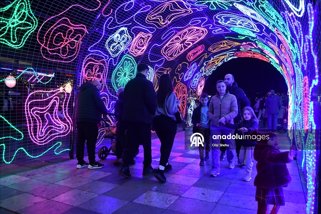 Подготовка к Новому году в Тиране