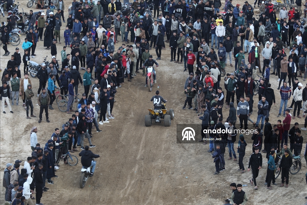 Gazze’de iki yıl aradan sonra motosiklet tutkusu yeniden canlandı
