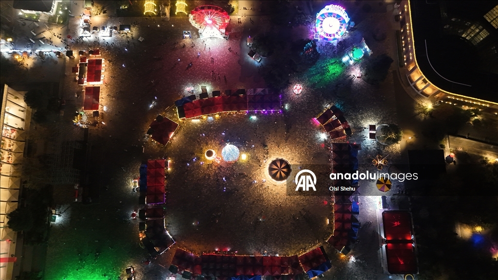 Подготовка к Новому году в Тиране