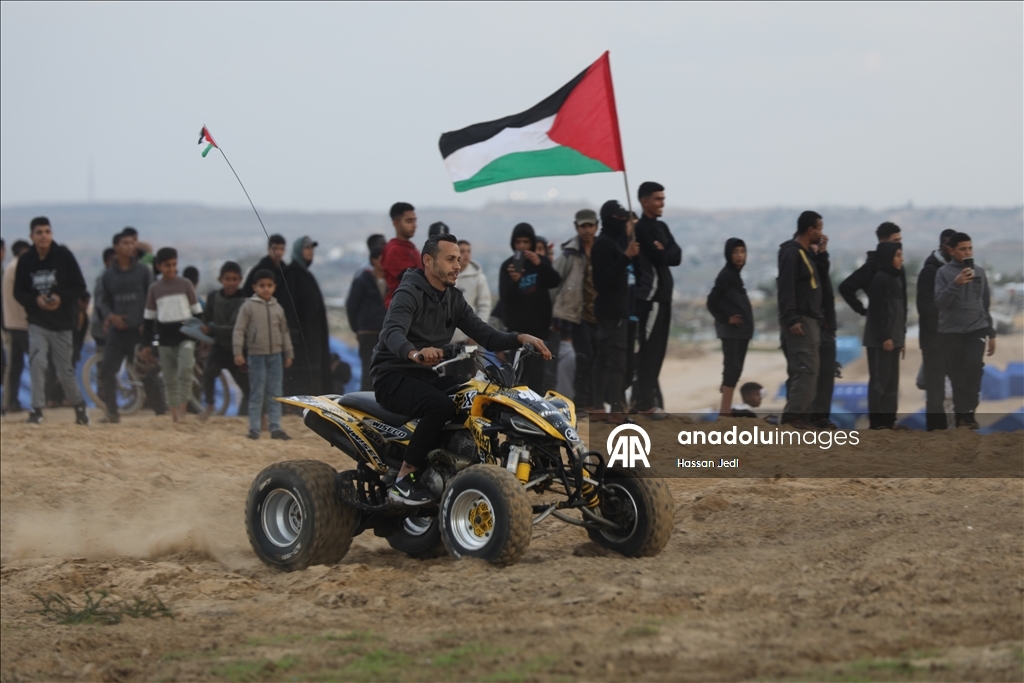 Gazze’de iki yıl aradan sonra motosiklet tutkusu yeniden canlandı