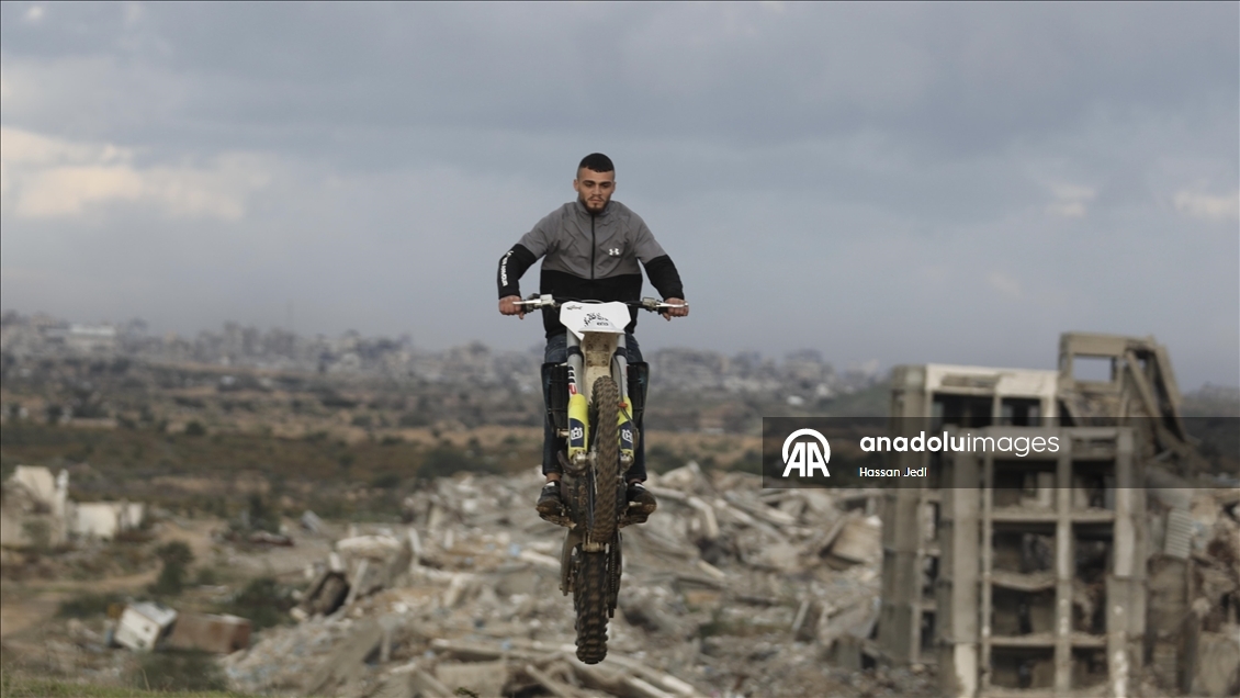 Gazze’de iki yıl aradan sonra motosiklet tutkusu yeniden canlandı