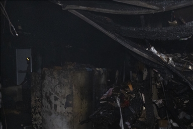 Офис культурного центра Udichi в Дакке пострадал от пожара