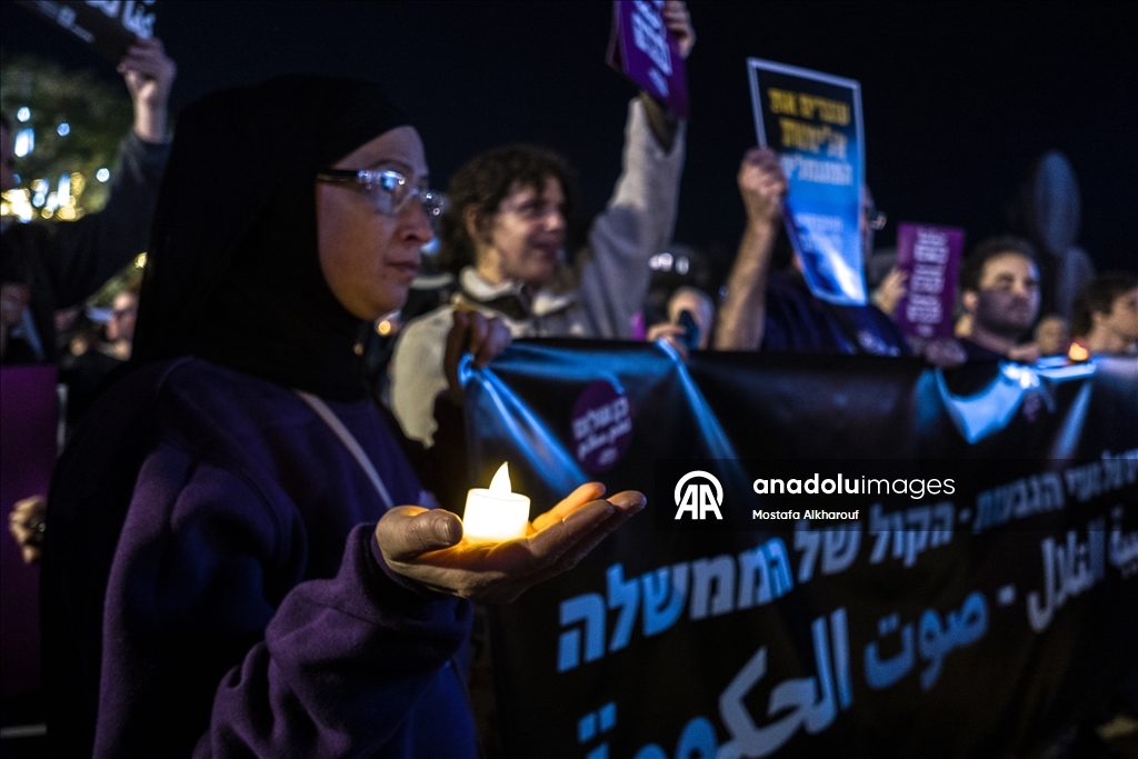 В Тель-Авиве прошла масштабная антиправительственная акция