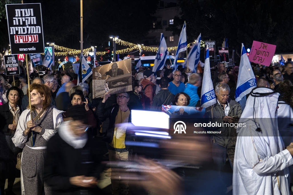 В Тель-Авиве прошла масштабная антиправительственная акция