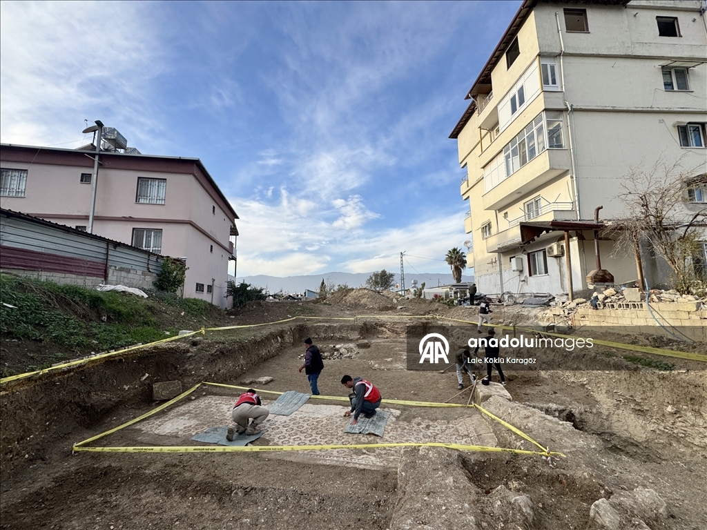 تركيا تستكمل استخراج فسيفساء تحمل نقوشا يونانية