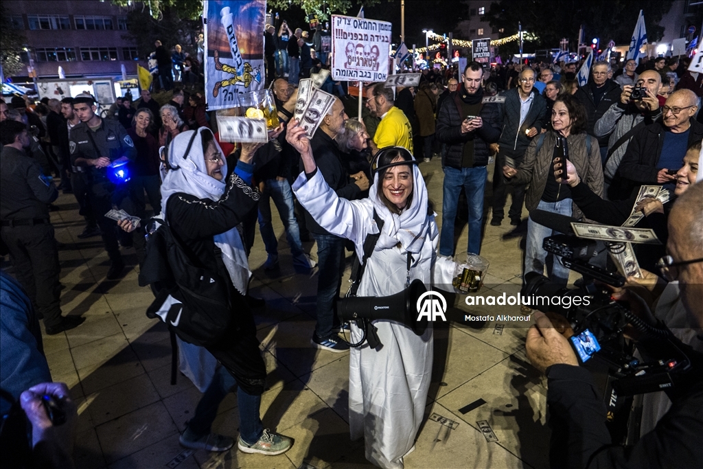 В Тель-Авиве прошла масштабная антиправительственная акция