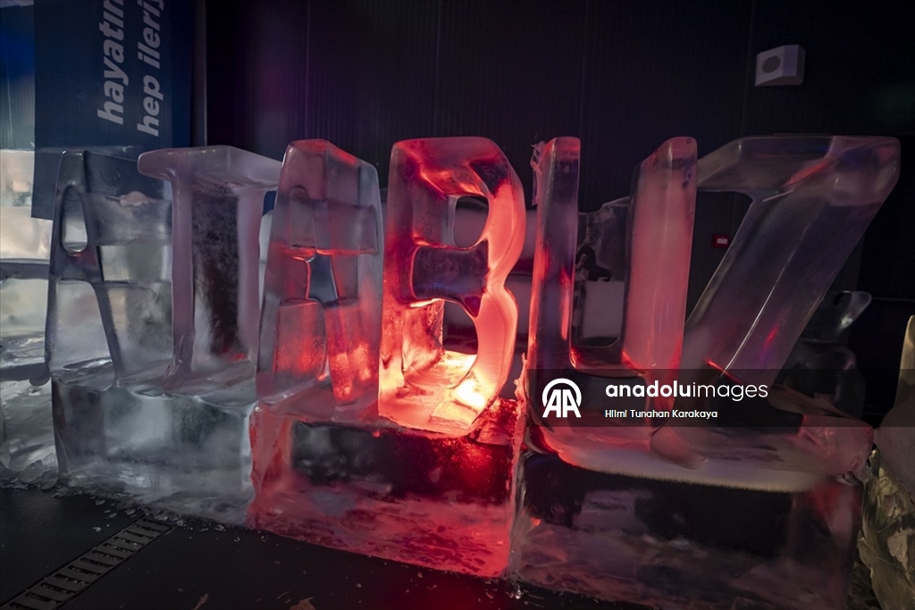 Türk kültüründe öne çıkan karakter ve malzemeleri buza işlediler