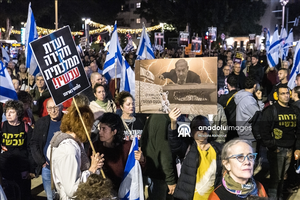 В Тель-Авиве прошла масштабная антиправительственная акция