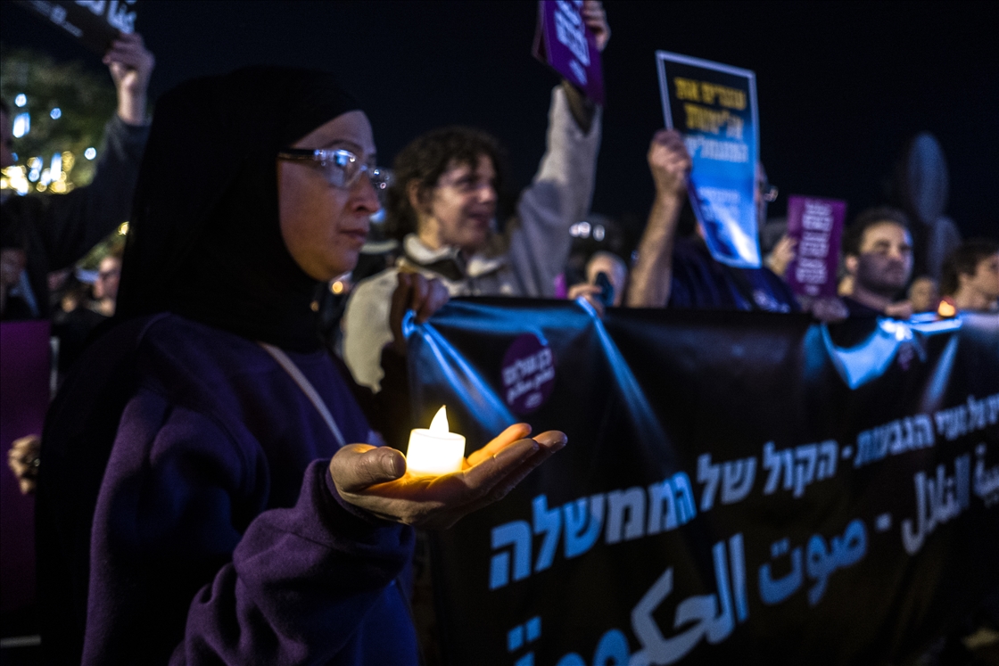 В Тель-Авиве прошла масштабная антиправительственная акция