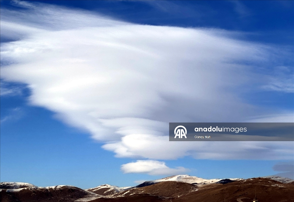 Ardahan'da mercek bulutları görüldü