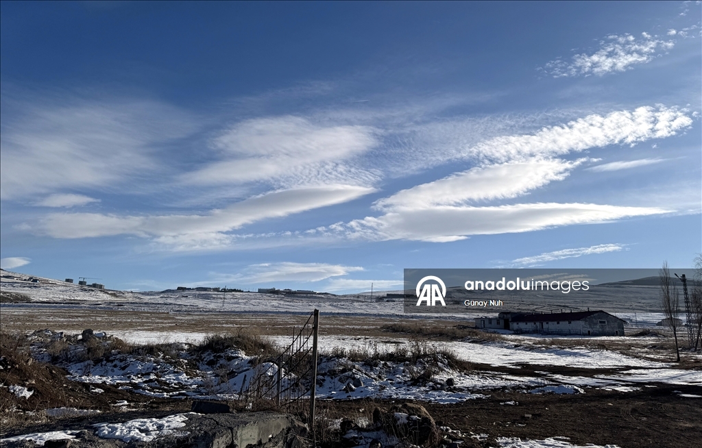 Ardahan'da mercek bulutları görüldü