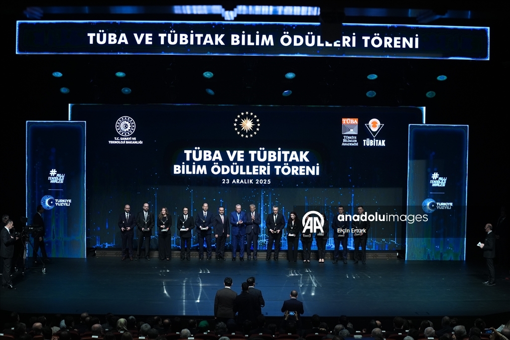 '2025 TÜBA ve TÜBİTAK Bilim Ödülleri Töreni'
