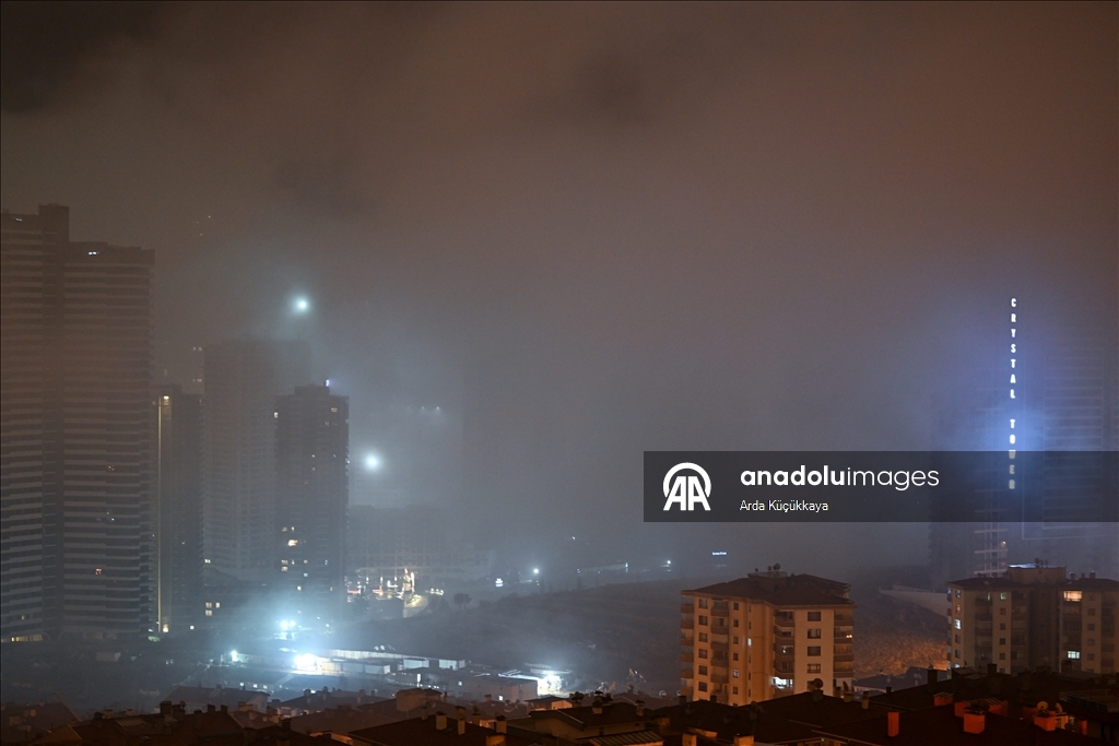 Ankara'da sis