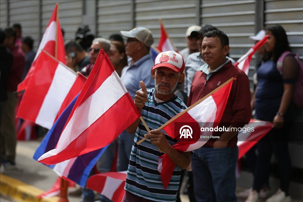 Члены Либеральной партии Гондураса провели акцию протеста у Национального избирательного совета