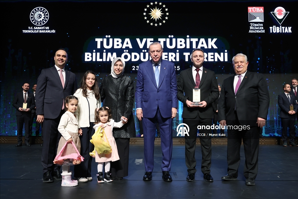'2025 TÜBA ve TÜBİTAK Bilim Ödülleri Töreni'