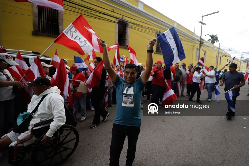 Члены Либеральной партии Гондураса провели акцию протеста у Национального избирательного совета