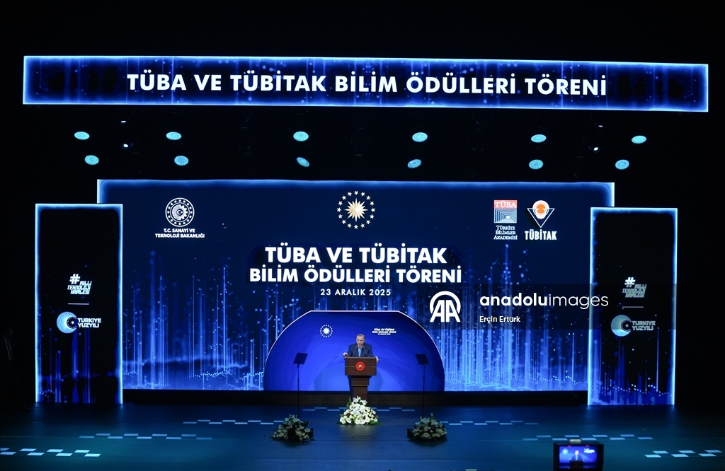 '2025 TÜBA ve TÜBİTAK Bilim Ödülleri Töreni'