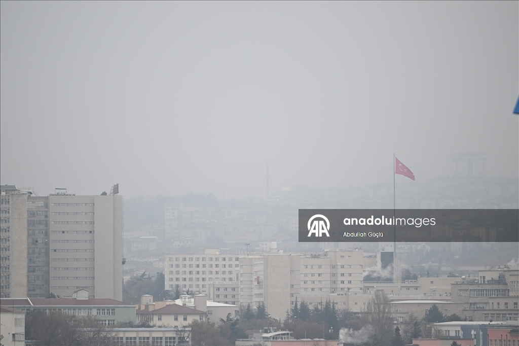 Ankara'da sis