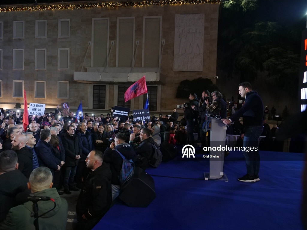 Антиправительственные протесты в Албании