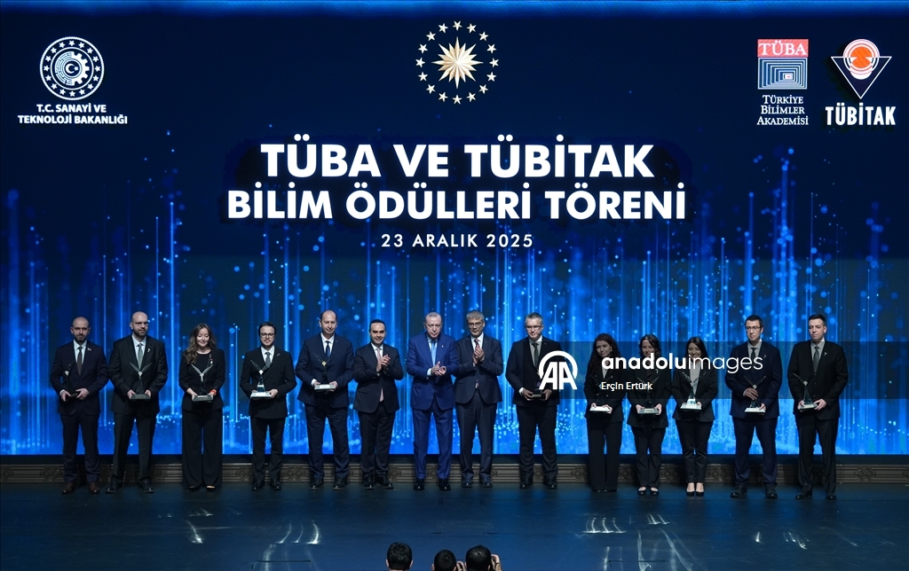 '2025 TÜBA ve TÜBİTAK Bilim Ödülleri Töreni'