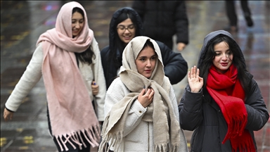 Ankara'da soğuk ve yağmurlu hava